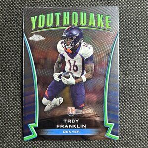 2024 Topps Chrome #Y-22 Troy Franklin Youthquake Denver Broncos RC Rookie